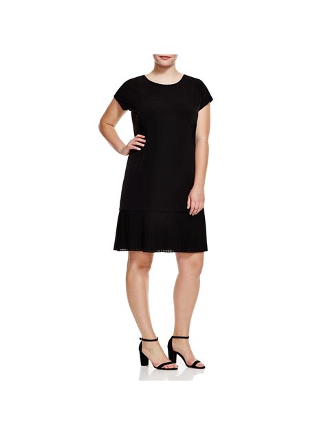 michael kors black pleated dress.